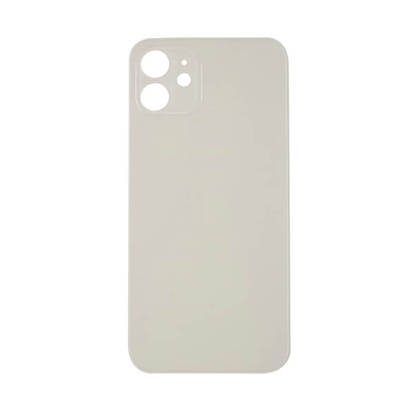 (WHITE) For iPhone 12 mini | BACK DOOR GLASS (Big Hole) (No Logo)