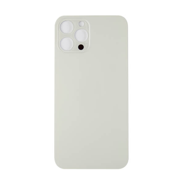 (White) For iPhone 12 Pro Max | BACK DOOR GLASS (Big Hole) (No Logo)