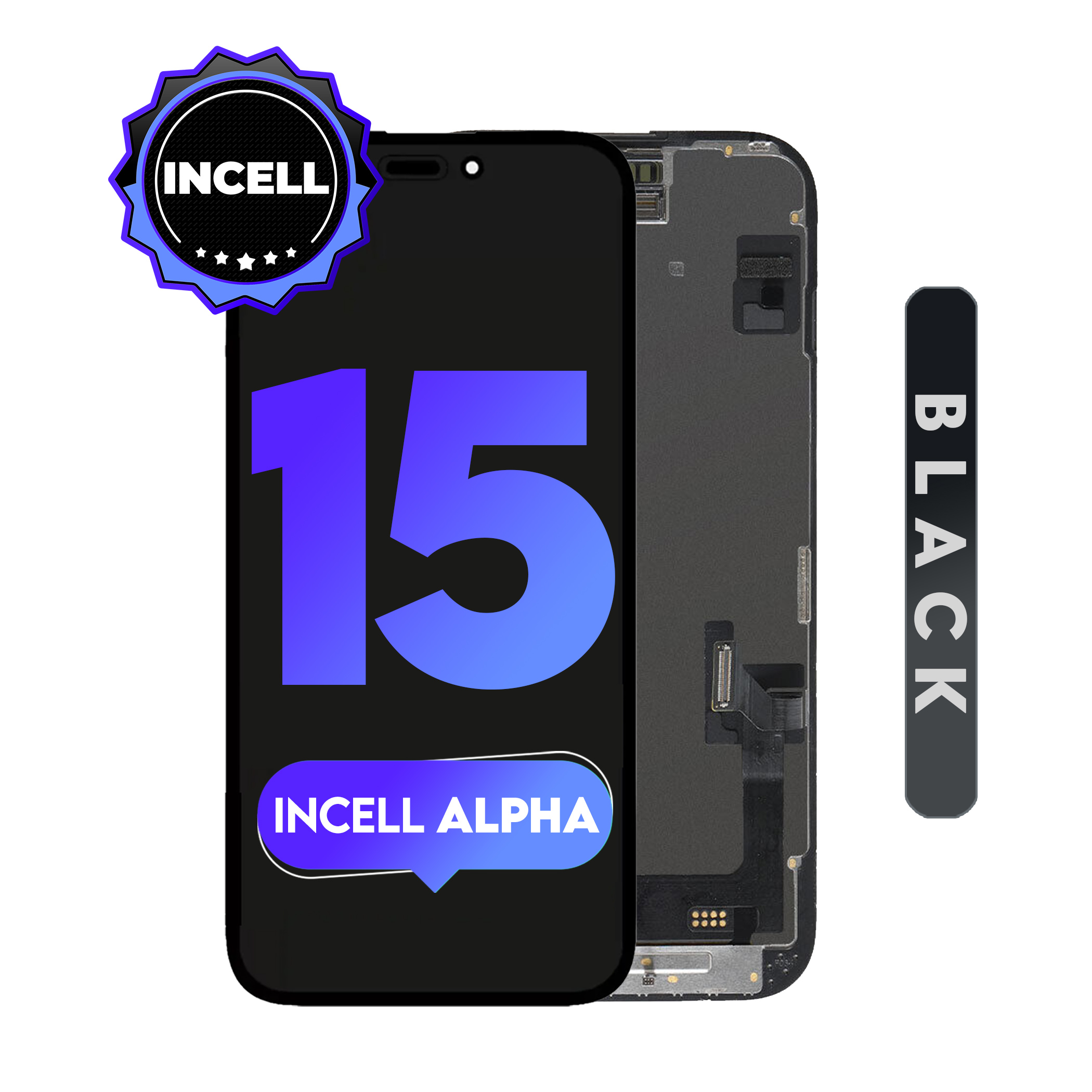 For iPhone 15 | Alpha HD LCD (Full Coverage/ Breakage covered)