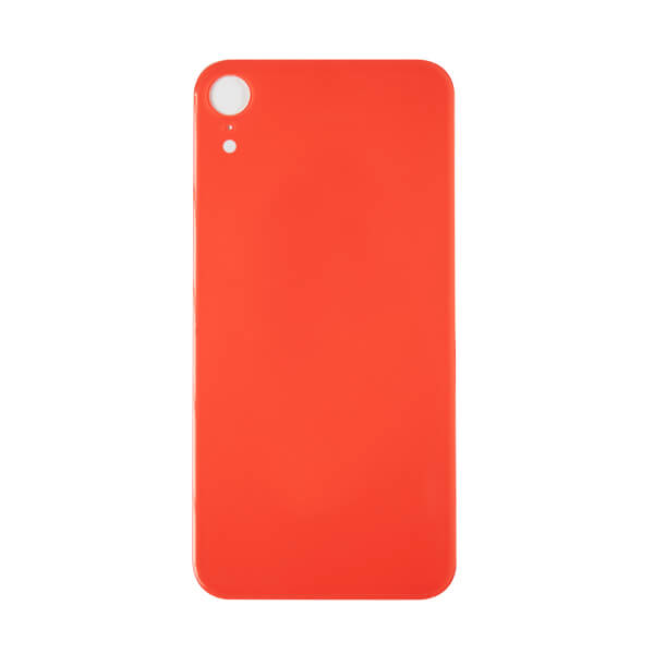 (Coral Orange) For iPhone XR | | BACK DOOR GLASS (Big Hole) (No Logo)