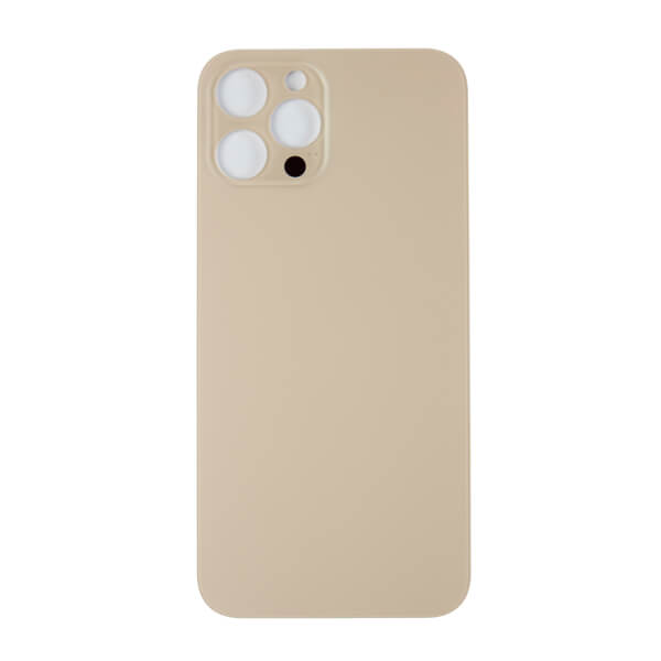(Gold) For iPhone 12 Pro | BACK DOOR GLASS (Big Hole) (No Logo)