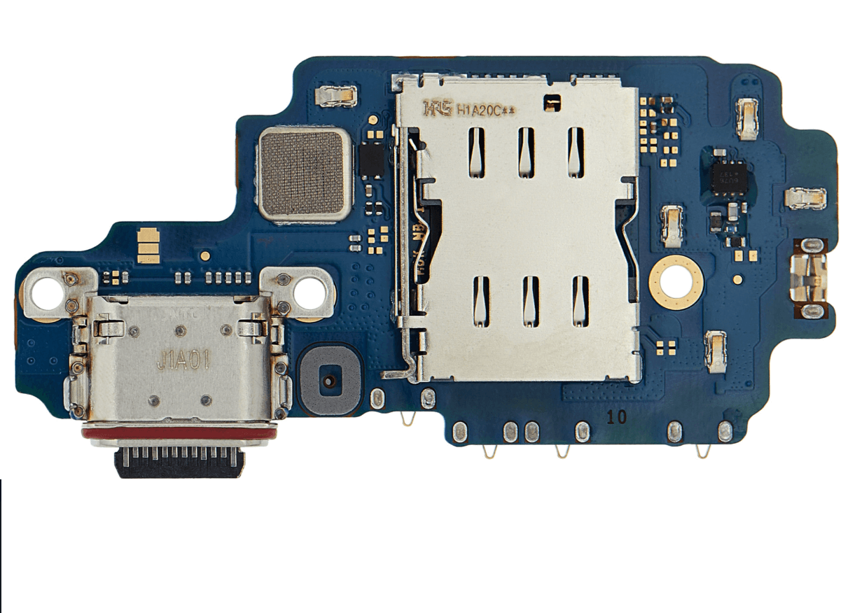 For Galaxy S22 Ultra (G908U) | Charging Port Board With Sim Card Reader (North American Version)
