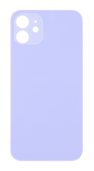 (PURPLE) For iPhone 12 | BACK DOOR GLASS (Big Hole) (No Logo)