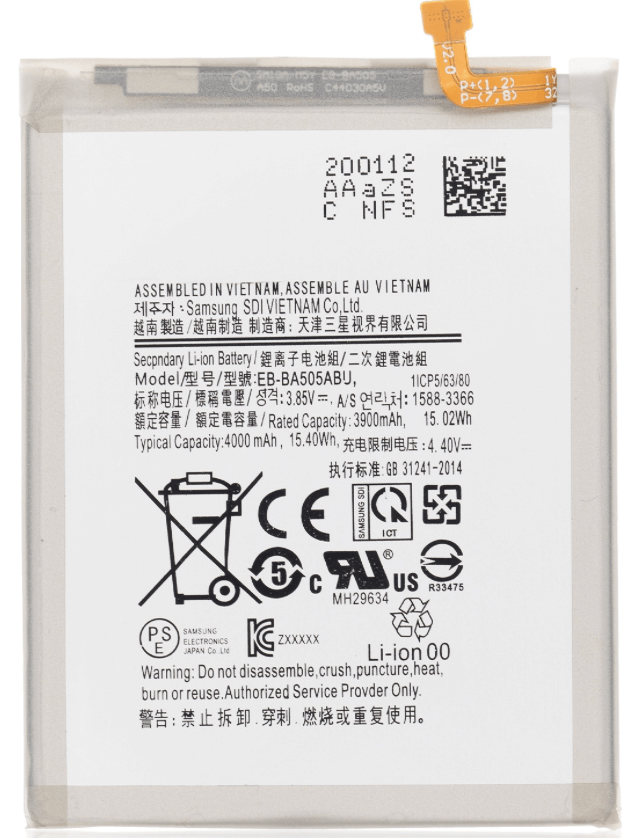 Battery For Samsung Galaxy A20 (A205 / 2019) / A30 (A305 / 2019) / A30S (A307 / 2019) / A50 (A505 / 2019) / A50s (A507 / 2019)