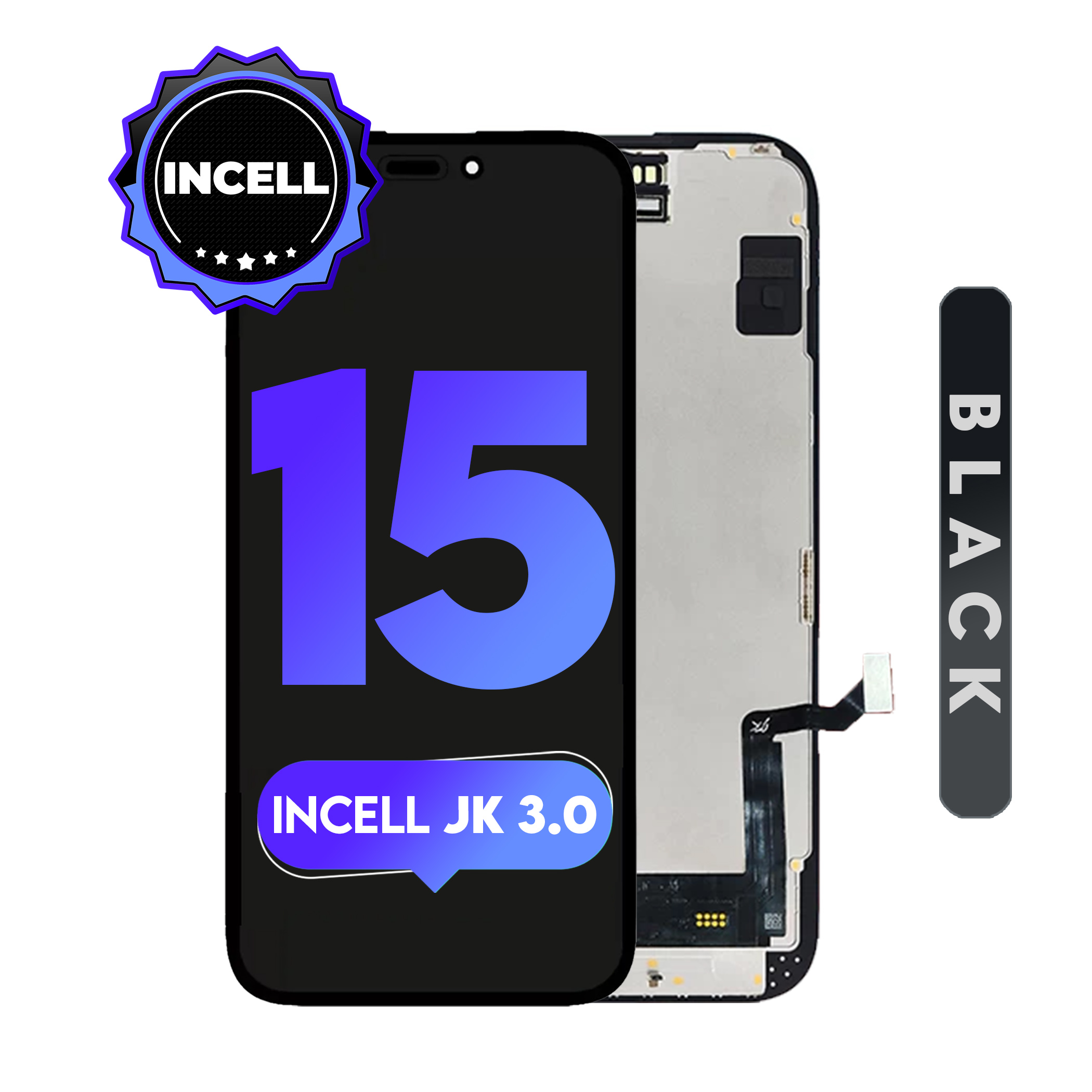 For iPhone 15 | ( Incell JK 3.0) LCD (Full Coverage/ Breakage Covered)