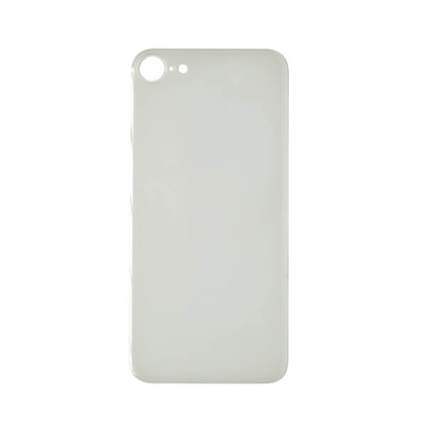 (White) For iPhone SE 2020 | BACK DOOR GLASS (Big Hole) (No Logo)