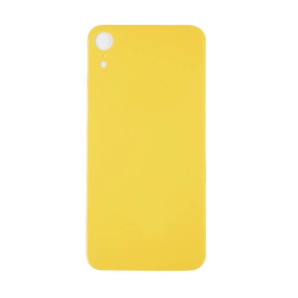 (YELLOW) For Iphone XR | BACK DOOR GLASS (Big Hole) (No Logo)