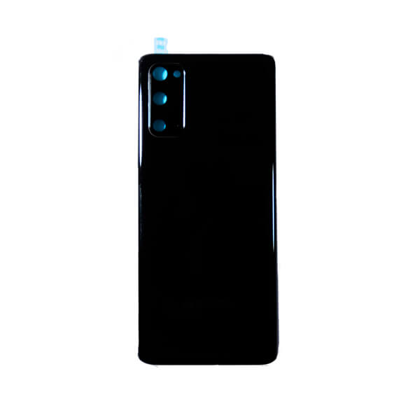 (Black) For Galaxy S20 | Back Glass With Camera Lens (No Logo)