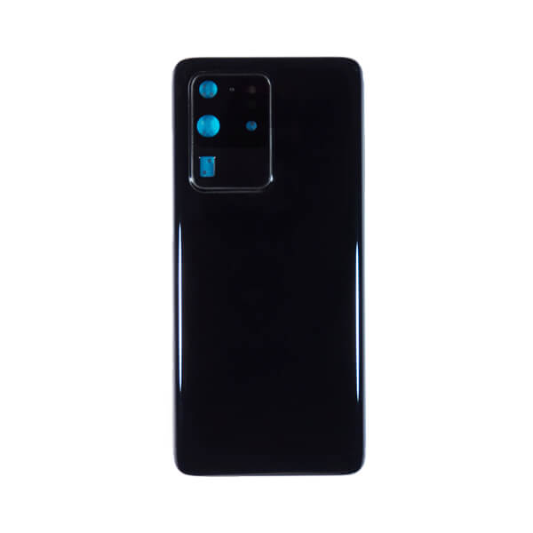 (Black) For Galaxy S20 Ultra | Back Glass With Camera Lens (No Logo)