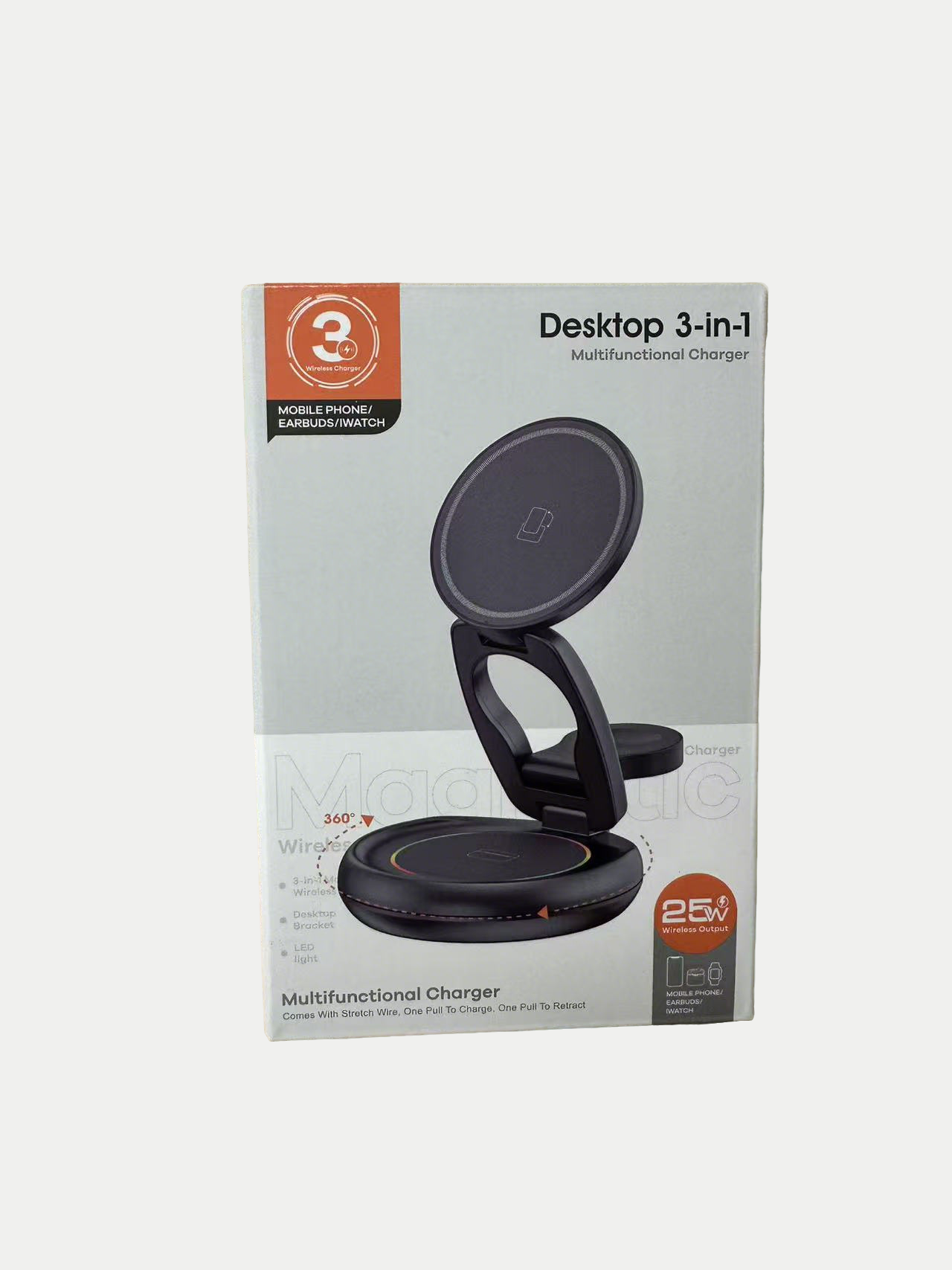 DESKTOP 3 IN 1 MULTIFUCTIONAL WIRELESS CHARGER