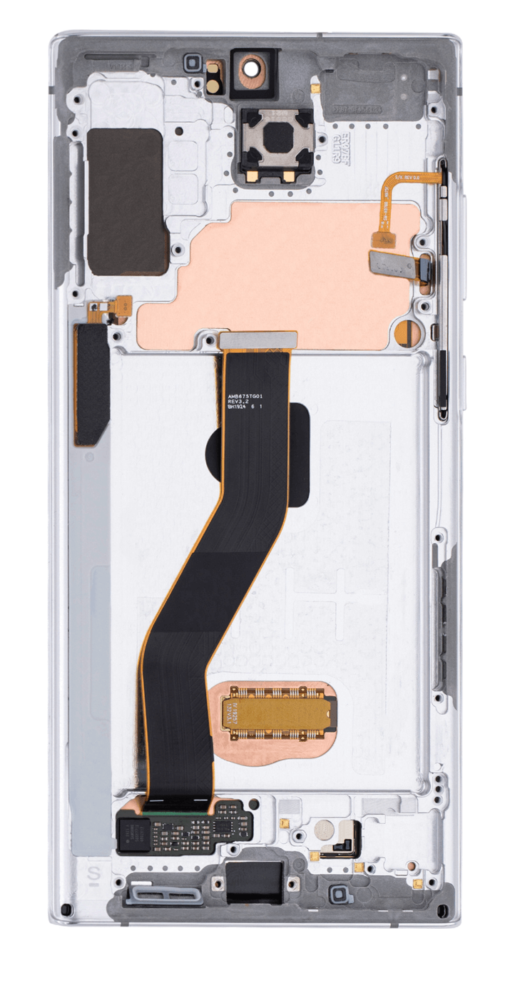 (Aura Glow Silver) (Refurbished) For Galaxy Note 10 Plus | LCD Replacement Part with Frame
