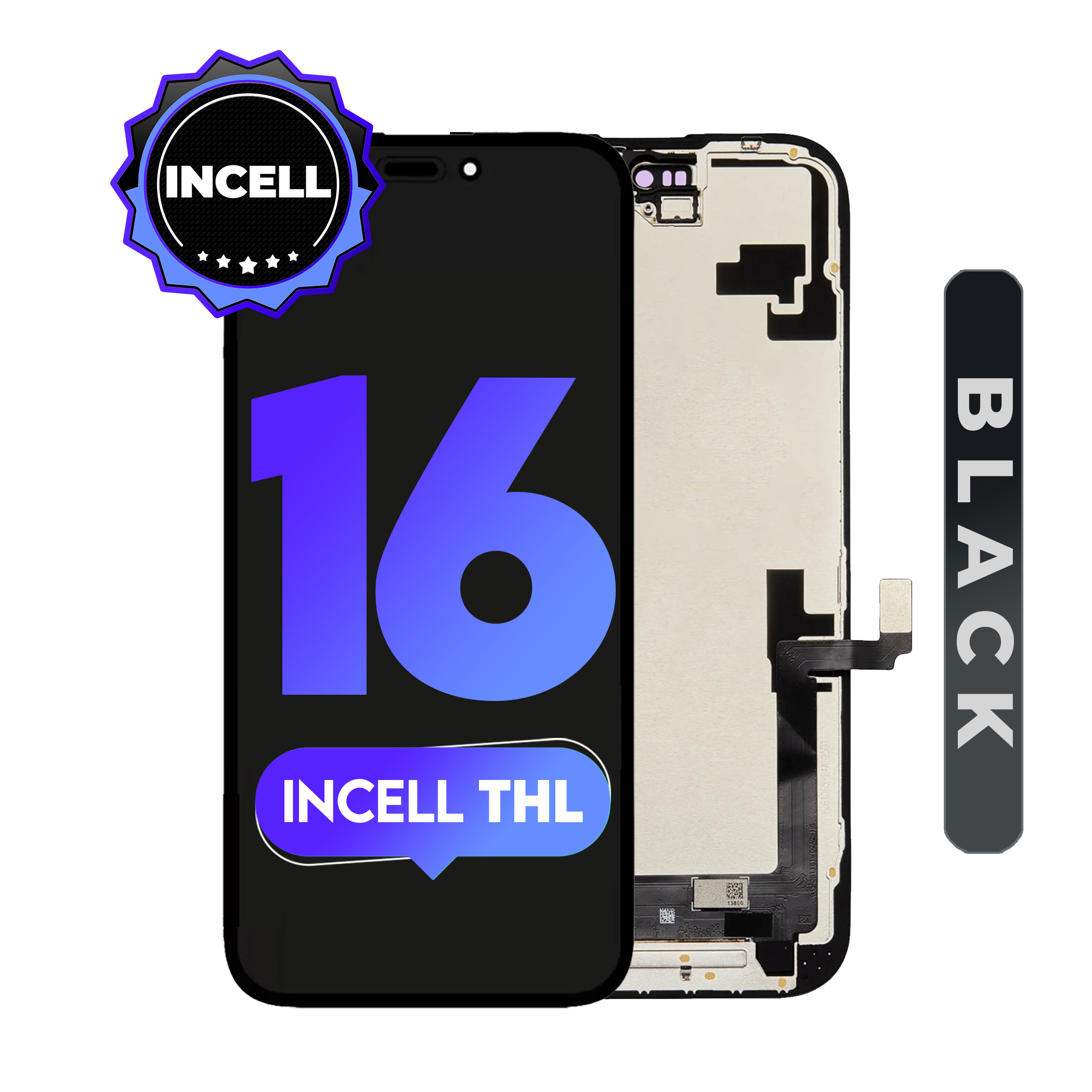 For iPhone 16 | ( THL COF INCELL) LCD (Full Coverage/ Breakage covered)
